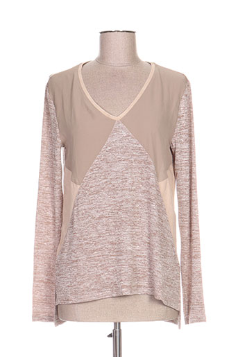 cotton brothers t-shirts femme de couleur beige