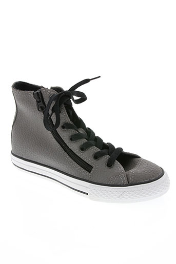 converse chaussures garçon de couleur gris