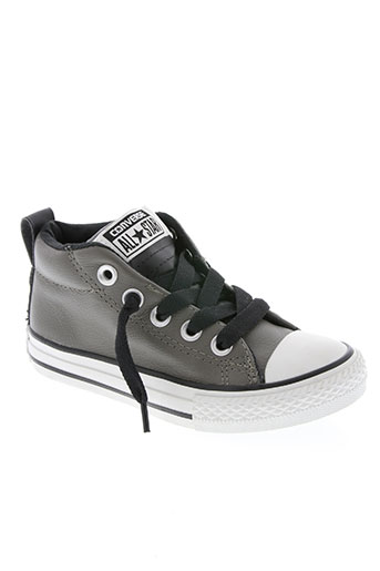 converse chaussures garçon de couleur gris