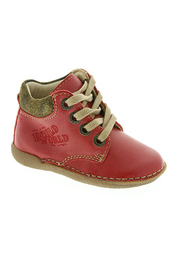 noël chaussures garçon de couleur rouge