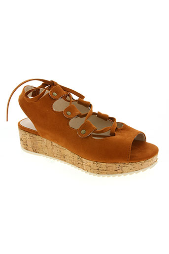 les p'tites bombes chaussures femme de couleur marron