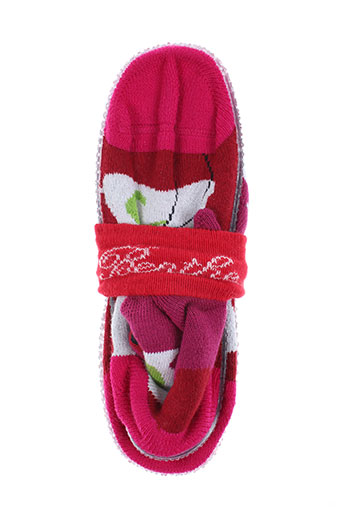 berthe aux grands pieds chaussures fille de couleur rose