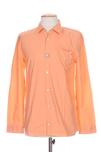 pepe jeans chemises garçon de couleur orange