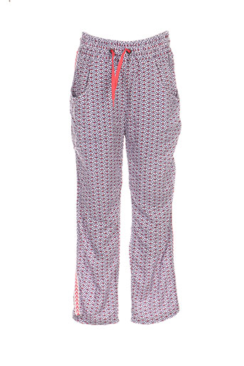 ikks pantalons fille de couleur rouge