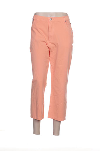 marble pantacourts femme de couleur orange