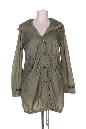 bellerose manteaux femme de couleur vert