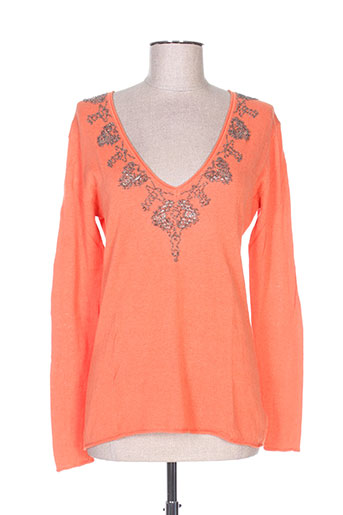 charlie joe pulls femme de couleur orange