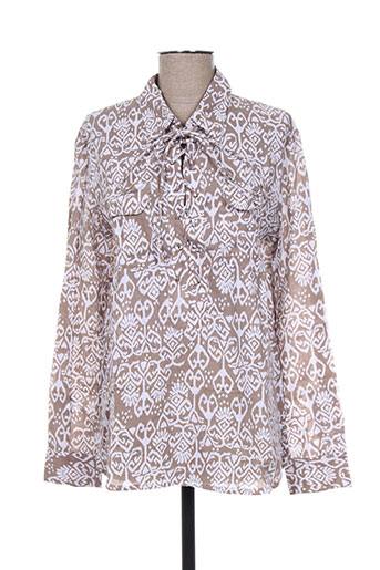 charlie joe chemises femme de couleur beige