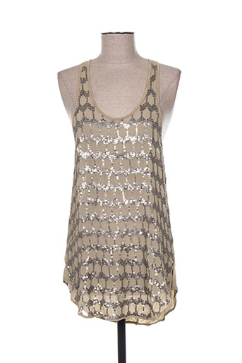 charlie joe t-shirts femme de couleur beige