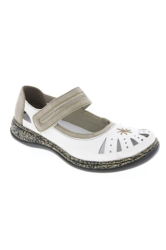 rieker chaussures femme de couleur blanc