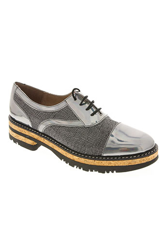 wonders chaussures femme de couleur gris