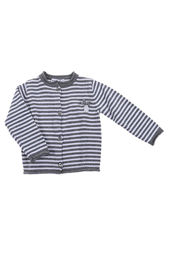3 pommes gilets fille de couleur gris