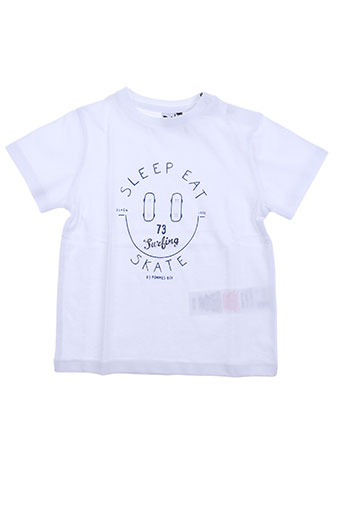 3 pommes t-shirts garçon de couleur blanc