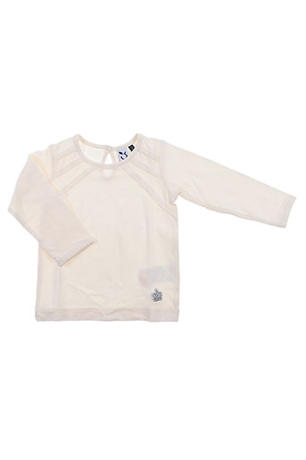 3 pommes t-shirts fille de couleur beige