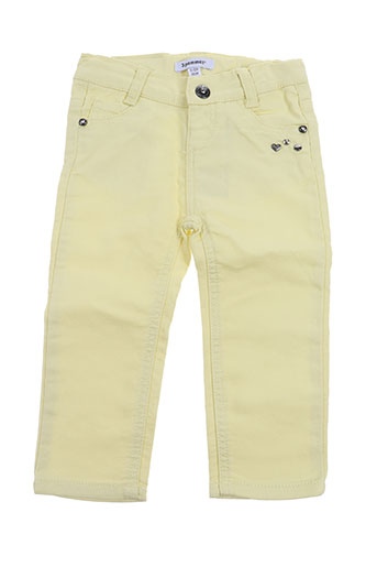 3 pommes pantalons fille de couleur jaune