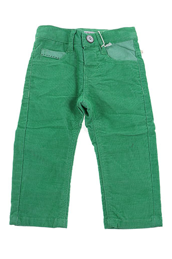 ikks pantalons garçon de couleur vert
