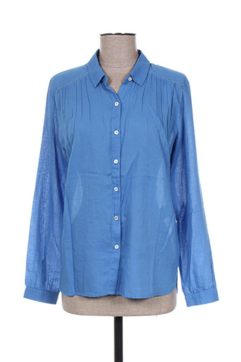 mkt studio chemises femme de couleur bleu