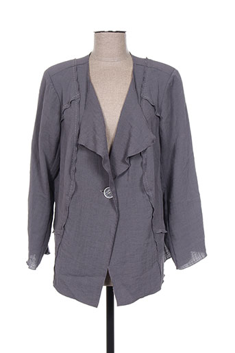telmail vestes femme de couleur gris