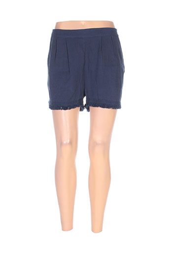 teddy smith shorts / bermudas femme de couleur bleu