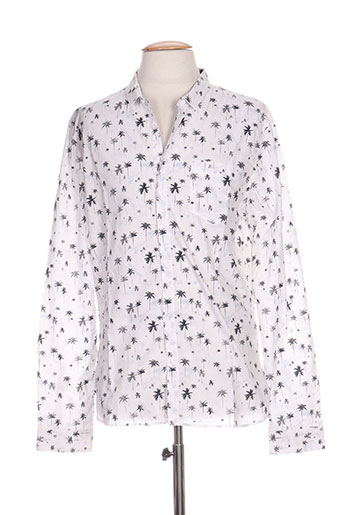 teddy smith chemises homme de couleur blanc