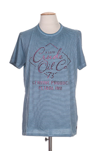 petrol industries t-shirts homme de couleur bleu