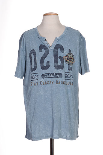 desigual t-shirts homme de couleur bleu
