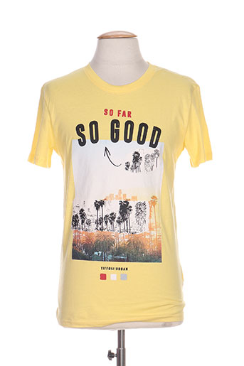 tiffosi t-shirts homme de couleur jaune