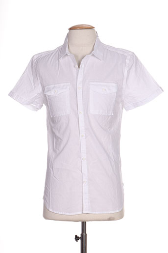 teddy smith chemises homme de couleur blanc