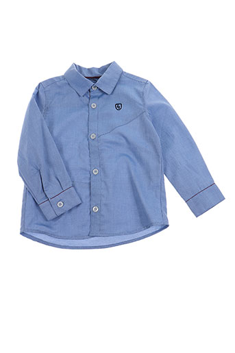 jean bourget chemises garçon de couleur bleu