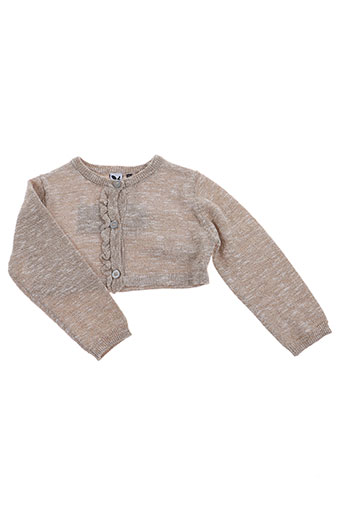 3 pommes gilets fille de couleur beige
