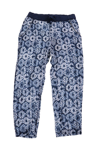 3 pommes pantalons fille de couleur bleu