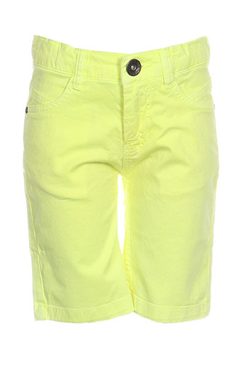 3 pommes shorts / bermudas garçon de couleur jaune