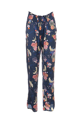 pepe jeans pantalons fille de couleur bleu