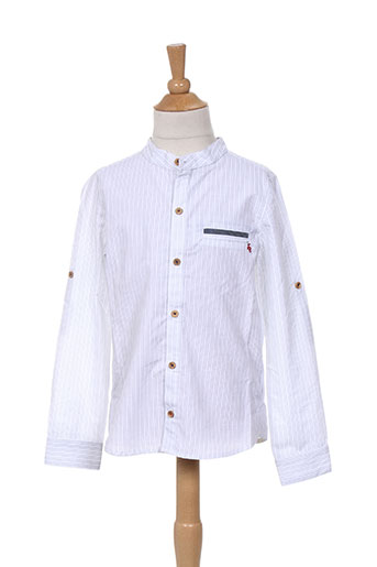 jean bourget chemises garçon de couleur blanc