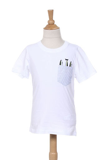 jean bourget t-shirts enfant de couleur blanc
