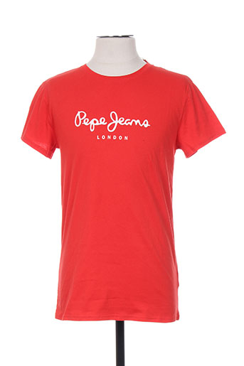 pepe jeans t-shirts garçon de couleur rouge