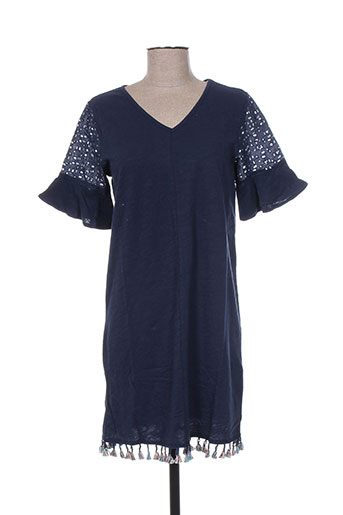 teddy smith robes fille de couleur bleu