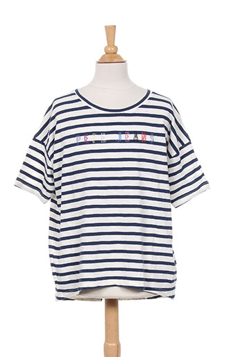 pepe jeans t-shirts fille de couleur bleu