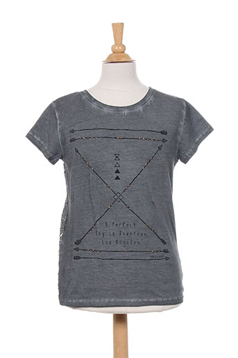 beckaro t-shirts fille de couleur gris