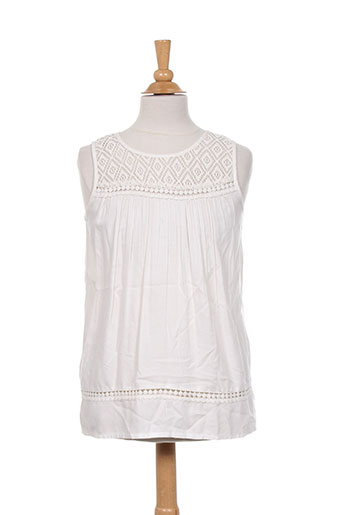 3 pommes chemises fille de couleur blanc