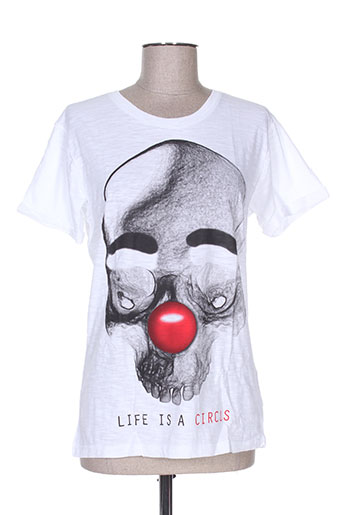 my t-shirt life is a circus t-shirts femme de couleur blanc