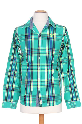 mexx chemises garçon de couleur vert
