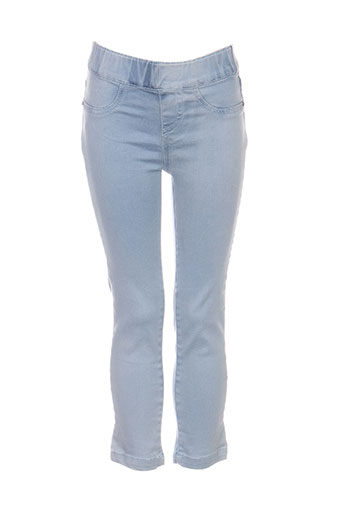3 pommes pantalons fille de couleur bleu