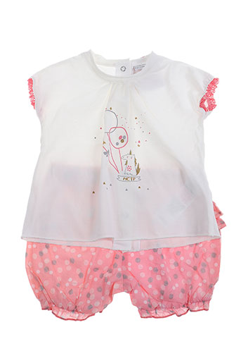 3 pommes ensemble fille de couleur rose