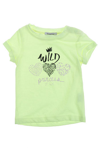 3 pommes t-shirts garçon de couleur jaune