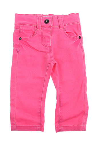 3 pommes pantalons fille de couleur rose