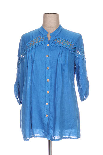 piment rouge vestes femme de couleur bleu