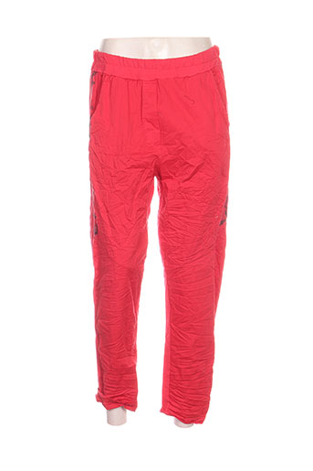 piment rouge pantalons femme de couleur rouge