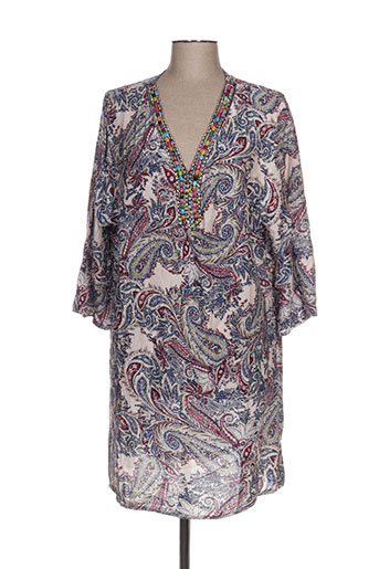 piment rouge tuniques femme de couleur gris