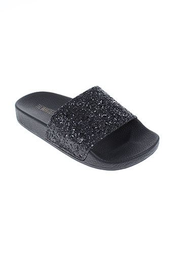 thewhitebrand chaussures fille de couleur noir